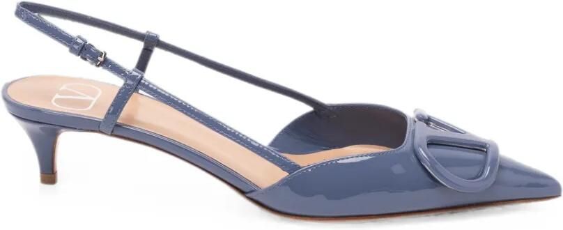 Valentino Garavani VLogo Signature slingback pumps Blauw