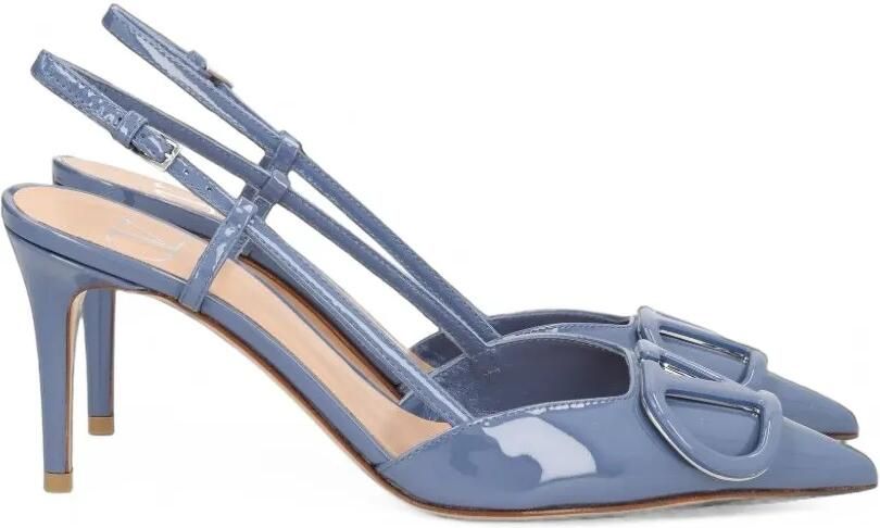 Valentino Garavani VLogo Signature slingback pumps Blauw