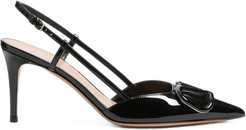 Valentino Garavani VLogo Signature slingback pumps met hak Zwart
