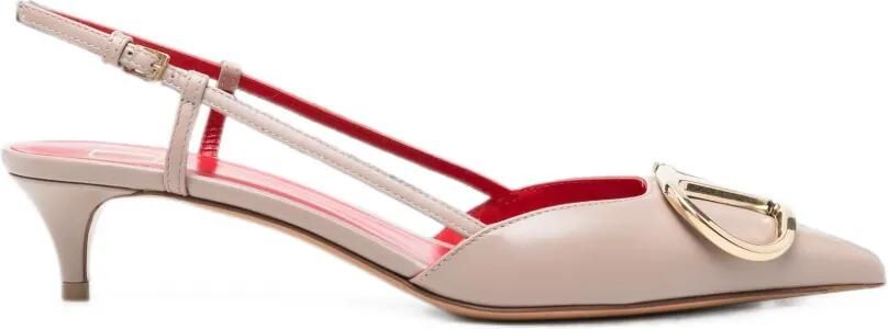 Valentino Garavani VLogo Signature slingback pumps Roze
