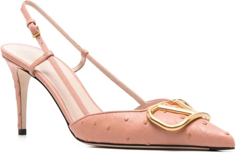 Valentino Garavani VLogo Signature slingback pumps Roze - Foto 2