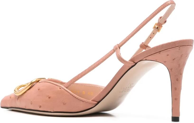 Valentino Garavani VLogo Signature slingback pumps Roze - Foto 3