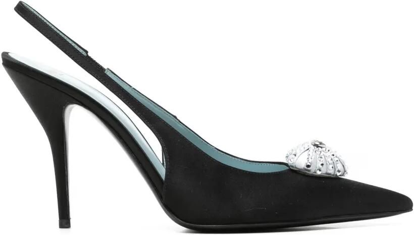 Valentino Garavani VLogo Signature slingback pumps verfraaid met kristallen Zwart