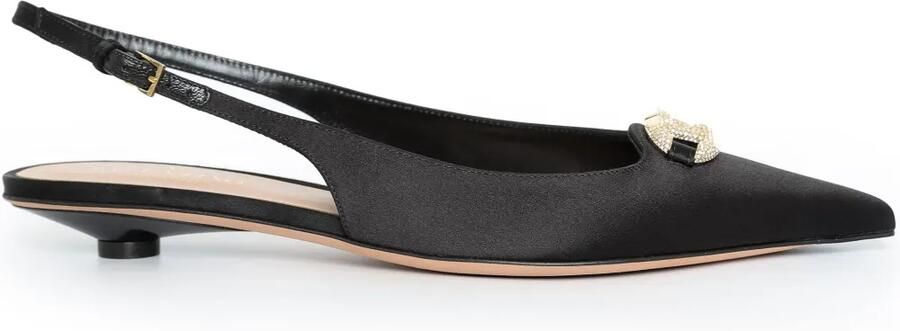 Valentino Garavani VLogo-Signature slingback pumps Zwart