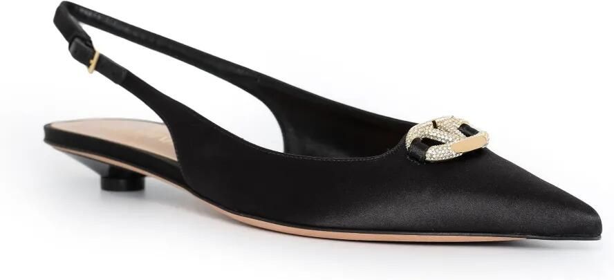 Valentino Garavani VLogo-Signature slingback pumps Zwart - Foto 2