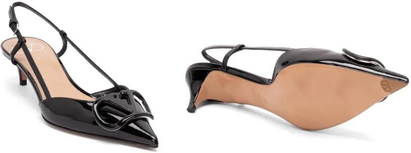 Valentino Garavani VLogo Signature slingback pumps Zwart