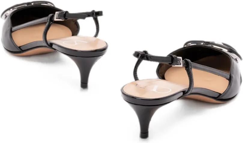 Valentino Garavani VLogo Signature slingback pumps Zwart - Foto 4