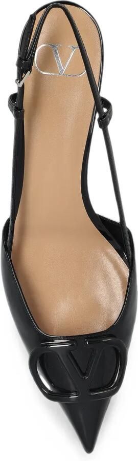 Valentino Garavani VLogo-Signature slingback pumps Zwart - Foto 4