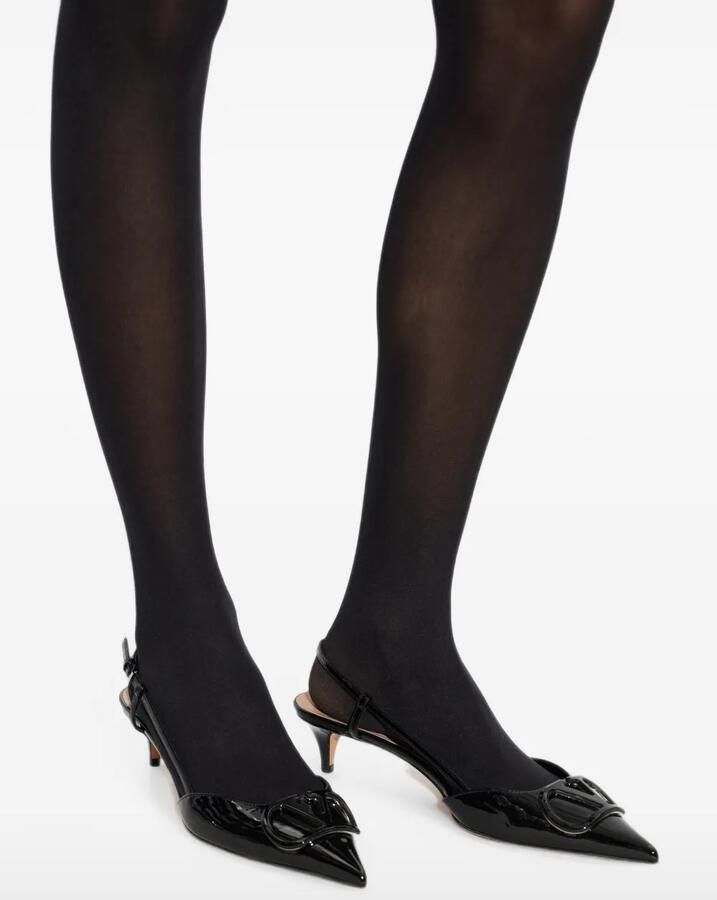 Valentino Garavani VLogo-Signature slingback pumps Zwart - Foto 2