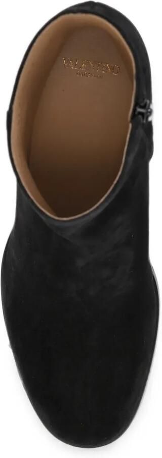 Valentino Garavani VLogo Signature suède enkellaarzen Zwart - Foto 4