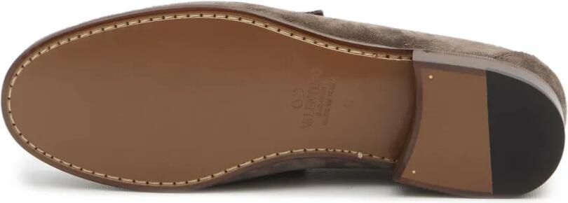 Valentino Garavani VLogo Signature suède loafers Grijs - Foto 4