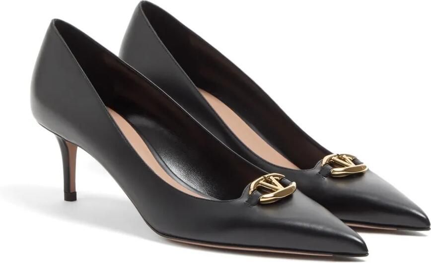 Valentino Garavani VLogo The Bold Edition kalfsleren pumps 60 mm Zwart - Foto 2