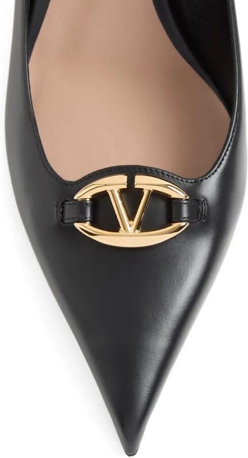 Valentino Garavani VLogo The Bold Edition kalfsleren pumps 60 mm Zwart - Foto 3