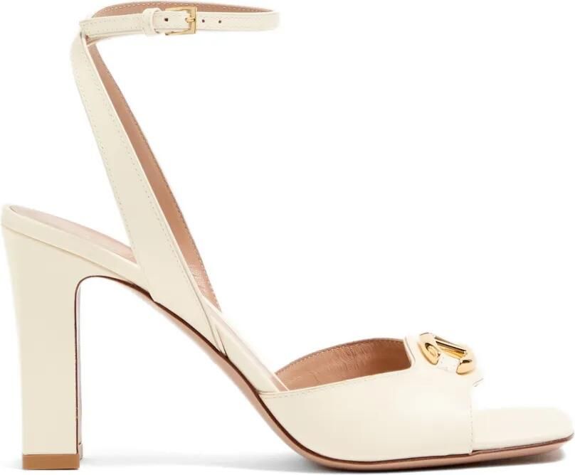Valentino Garavani VLogo The Bold Edition kalfsleren sandalen 90 mm Beige