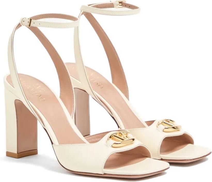 Valentino Garavani VLogo The Bold Edition kalfsleren sandalen 90 mm Beige - Foto 2