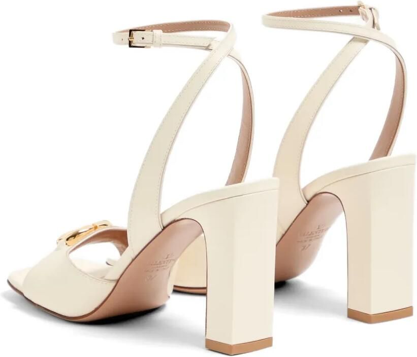 Valentino Garavani VLogo The Bold Edition kalfsleren sandalen 90 mm Beige - Foto 3
