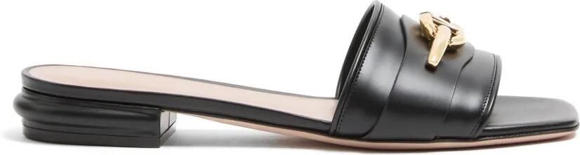 Valentino Garavani VLogo The Bold Edition kalfsleren sandalen Zwart