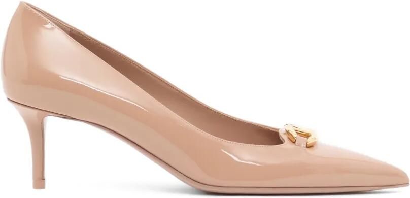 Valentino Garavani VLogo The Bold Edition lakleren pumps 60mm Beige