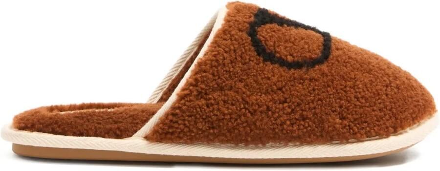 Valentino Garavani VLogo wollen slippers Bruin