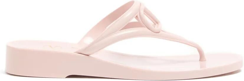 Valentino Garavani VLogoSignature rubber flip-flop sandals Roze