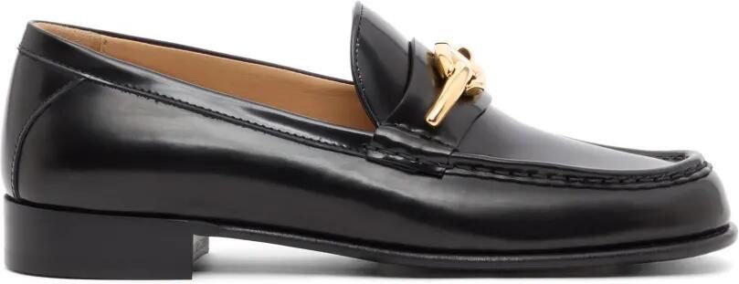Valentino Garavani VLogoThe Bold Edition calfskin loafers Zwart