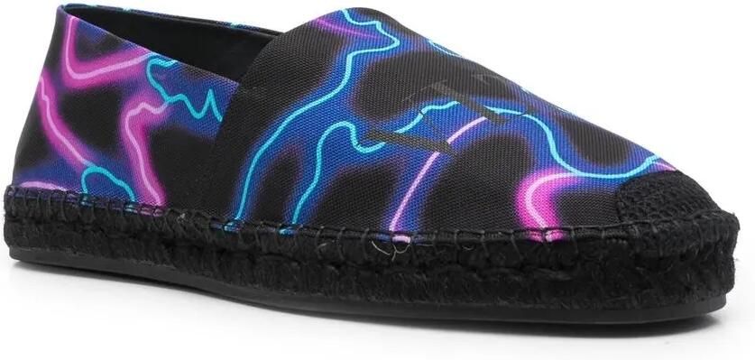 Valentino Garavani VLTN espadrilles met logoprint Zwart - Foto 2