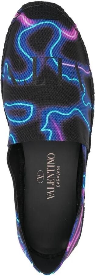 Valentino Garavani VLTN espadrilles met logoprint Zwart - Foto 4