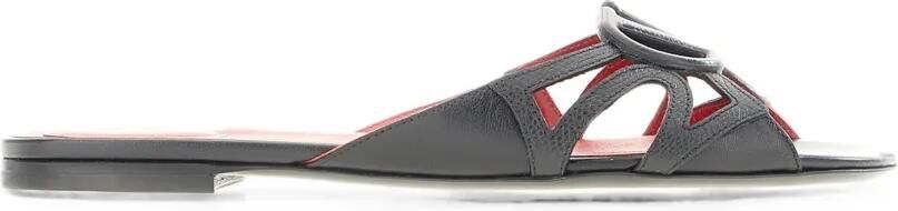 Valentino Garavani Wonderweb VLogo sandalen met uitgesneden details Zwart