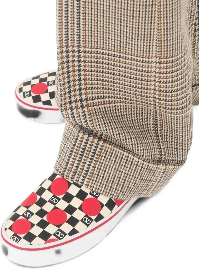 Valentino Garavani x Vans checkerboard-print slip-on sneakers Beige - Foto 3