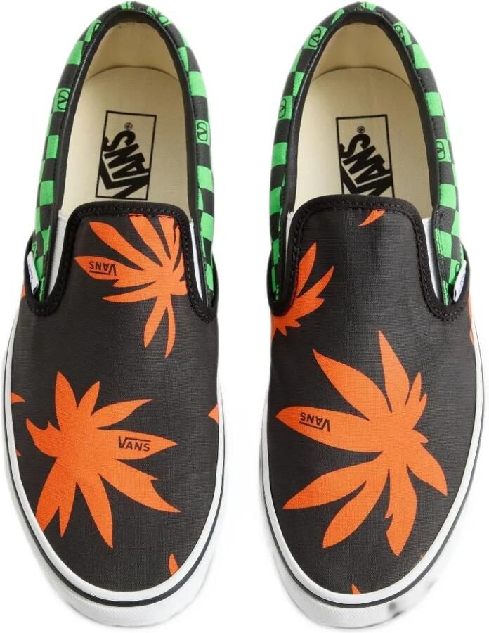 Valentino Garavani x Vans Classic VLogo checkerboard slip-on sneakers Zwart - Foto 3