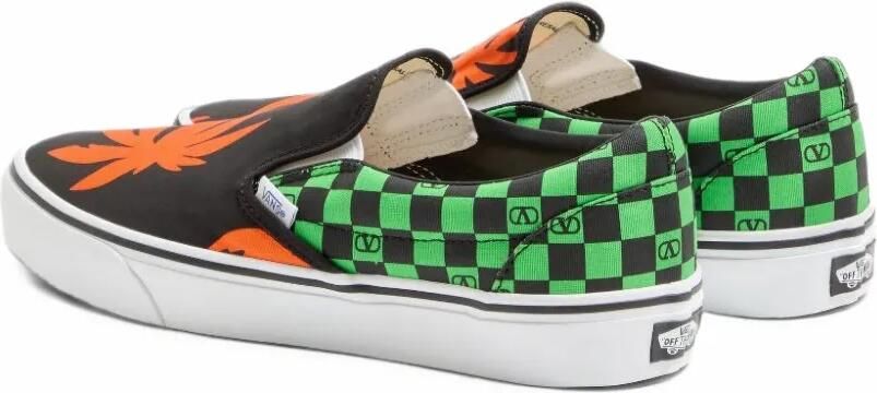 Valentino Garavani x Vans Classic VLogo checkerboard slip-on sneakers Zwart - Foto 5