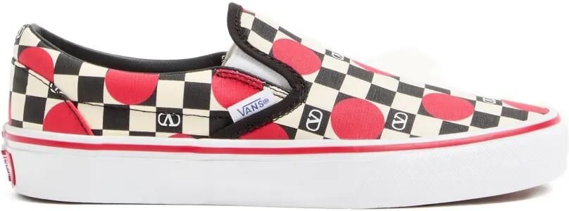 Valentino Garavani x Vans geruite slip-on sneakers Beige