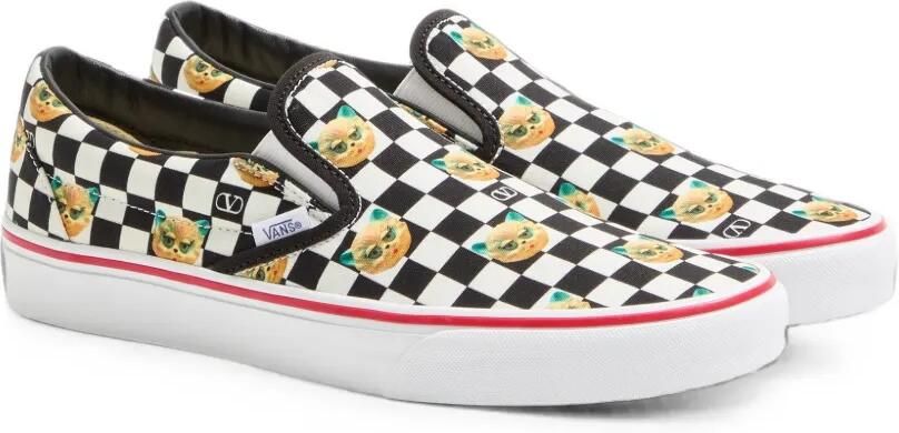 Valentino Garavani x Vans slip-on sneakers met ruiten Zwart - Foto 3