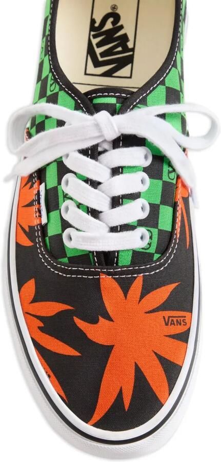 Valentino Garavani x Vans VLogo geruite sneakers met Tropical Leaves print Zwart