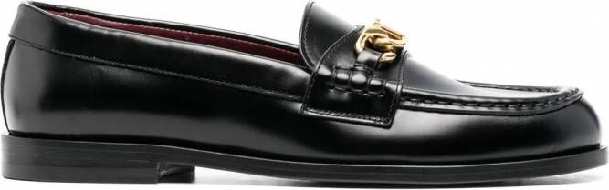 Valentino Garavani VCHAIN leren loafers Zwart