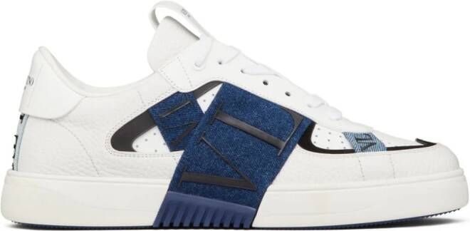 Valentino Garavani VL7N leren sneakers met vlakken Wit