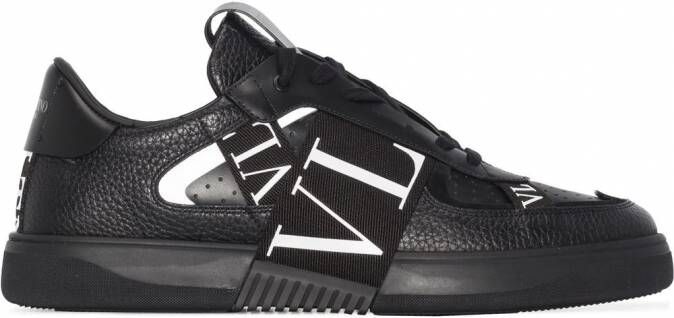 Valentino Garavani VL7N low-top leren sneakers Zwart