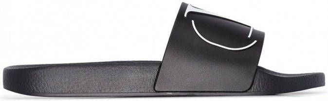 Valentino Garavani VLOGO badslippers Zwart