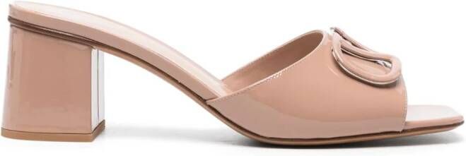 Valentino Garavani 60 mm VLogo Signature sandalen Beige