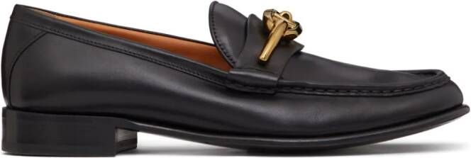 Valentino Garavani VLogo leren loafers Zwart