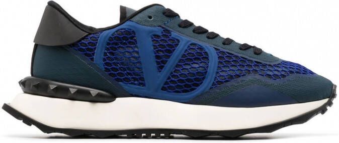 Valentino Garavani VLogo Signature low-top sneakers Blauw