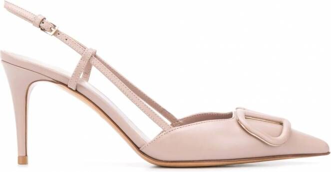 Valentino Garavani Vlogo slingback pumps Roze