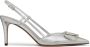 Valentino Garavani Vlogo slingback pumps Zilver - Thumbnail 1