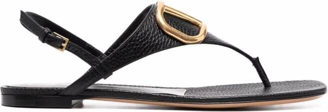Valentino Garavani VLogo slingback sandalen Zwart