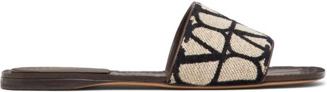 Valentino Garavani Toile Iconographe sandalen Zwart