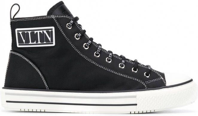 Valentino Garavani VLTN high top sneakers Zwart - Schoenen.nl