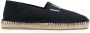 Valentino Garavani VLTN espadrilles met logoprint Zwart - Thumbnail 1