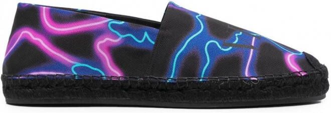 Valentino Garavani VLTN espadrilles met logoprint Zwart