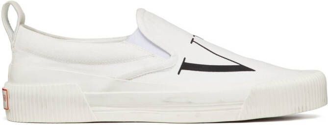 Valentino Garavani VLTN slip-on sneakers Wit