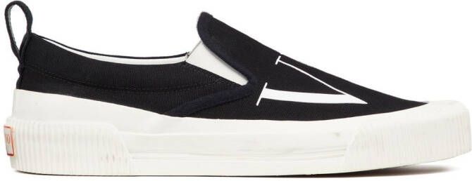 Valentino Garavani VLTN slip-on sneakers Zwart